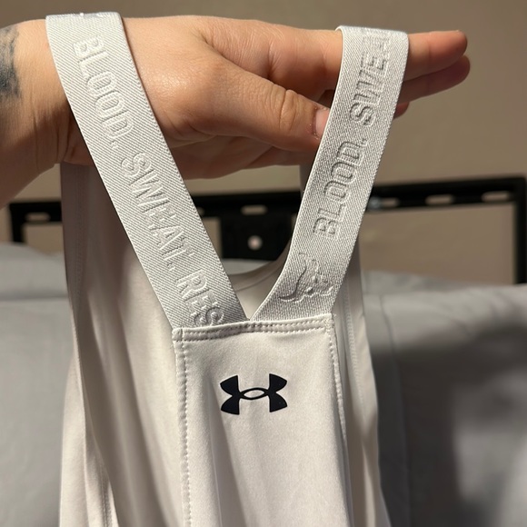 Under armor no bull high neck tank top, white medium - Picture 3 of 3